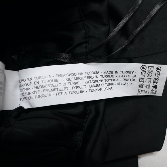 Zara Women's Black High Waisted Paper Bag Shorts with Belt, size Extra Small - Picture 11 of 11